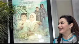 Nia berharap anak-anak Indonesia bisa menikmati film yang sesuai dengan umur mereka ditengah gempuran film dewasa, Jakarta, Jumat (25/7/2014) (Liputan6.com/Panji Diksana)