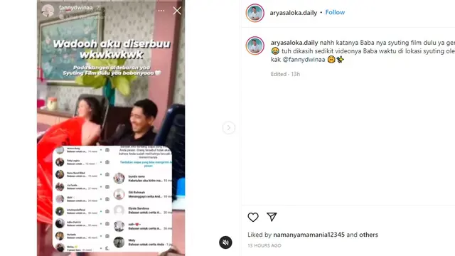 Arya Saloka diduga sedang syuting film (Foto: Instagram/@aryasaloka.daily)