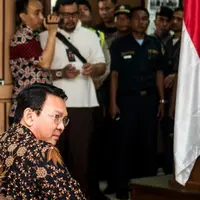 Ribuan polisi dikerahkan untuk mengamankan sidang ketiga Ahok yang berlangsung hari ini. (Foto: Pool/Agung Rajasa)