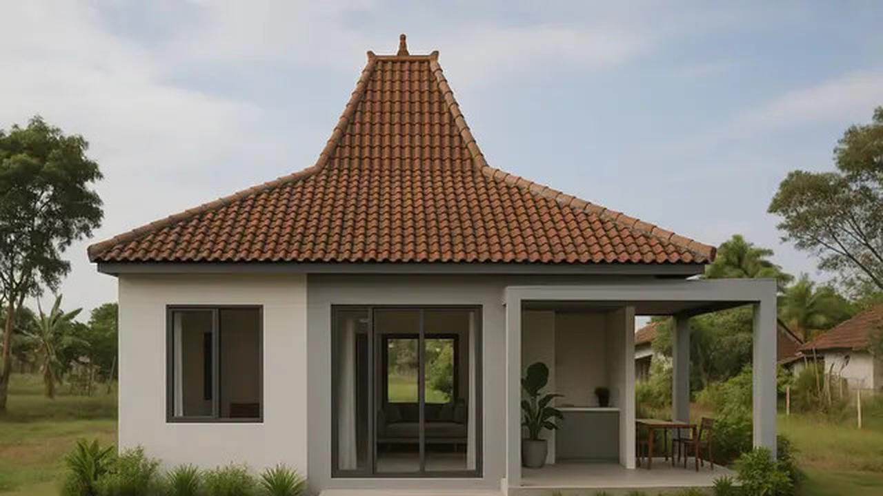 6 Gambar Rumah 6x9 di Desa dengan Atap Joglo, Hunian Sejuk dan Nyaman