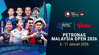 Simak Jadwal Live Streaming Petronas Malaysia Open 2026, Tayang Eksklusif di Vidio.