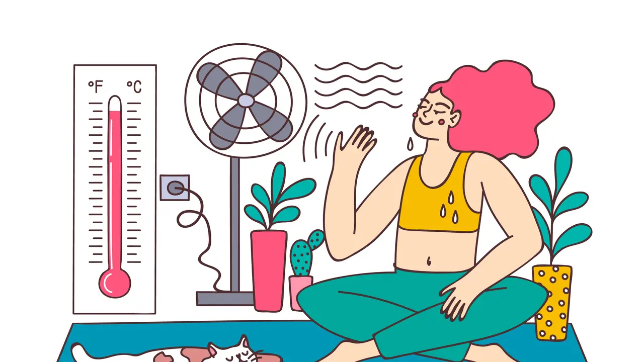 Ilustrasi heatwave, gelombang panas