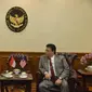 Pertemuan Dubes Malaysia Datuk Seri Zahrain Mohamed Hashim dan Menko Polhukam Wiranto.