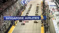 Pusat turis terkenal Singapura, yaitu The Marina Bay Street disulap menjadi arena balap jet darat sepanjang 5.065 km. Credit, Singapore GP.