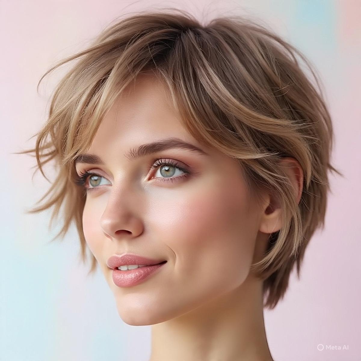 Ilustrasi Rambut Pendek Wanita