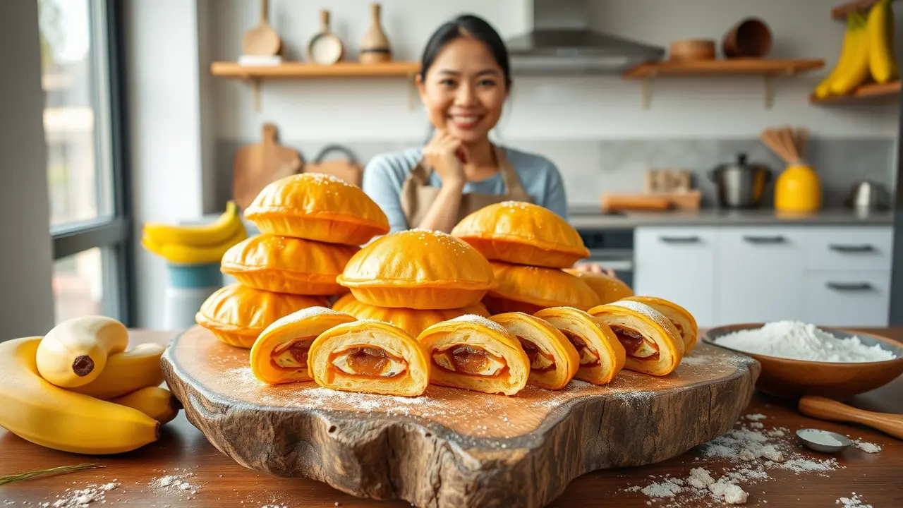 tips memanggang bolen pisang