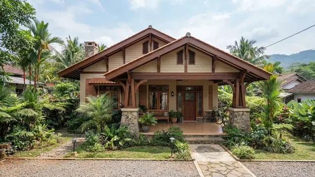Desain bungalow craftsman yang jadi warisan arts and crafts yang abadi