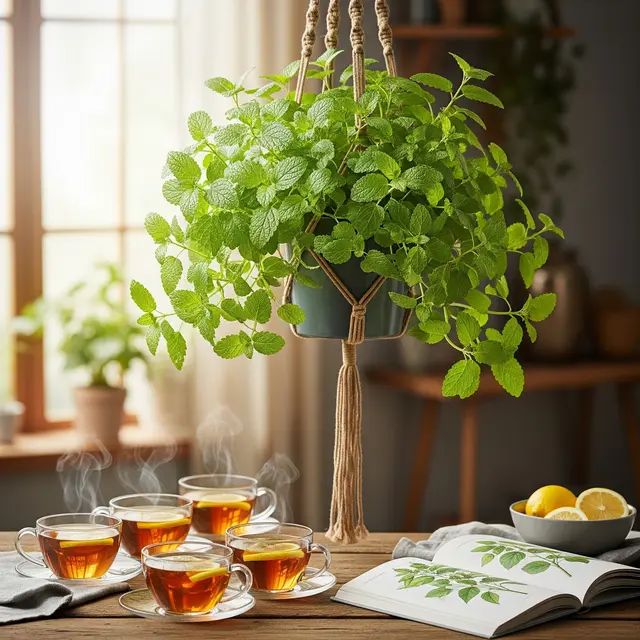 Tanaman Herbal Gantung untuk Rumah Kecil (Image by Gemini AI)