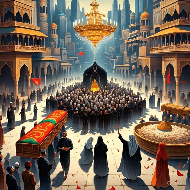 Ilustrasi perayaan dii Bulan Muharam (Created by AI)