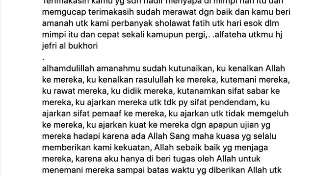 Unggahan Umi Pipik. (Foto: Dok. Instagram @_ummi_pipik_)