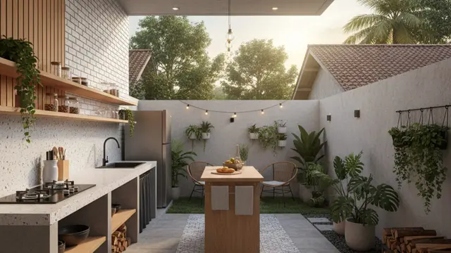 Dapur Minimalis Terbuka
