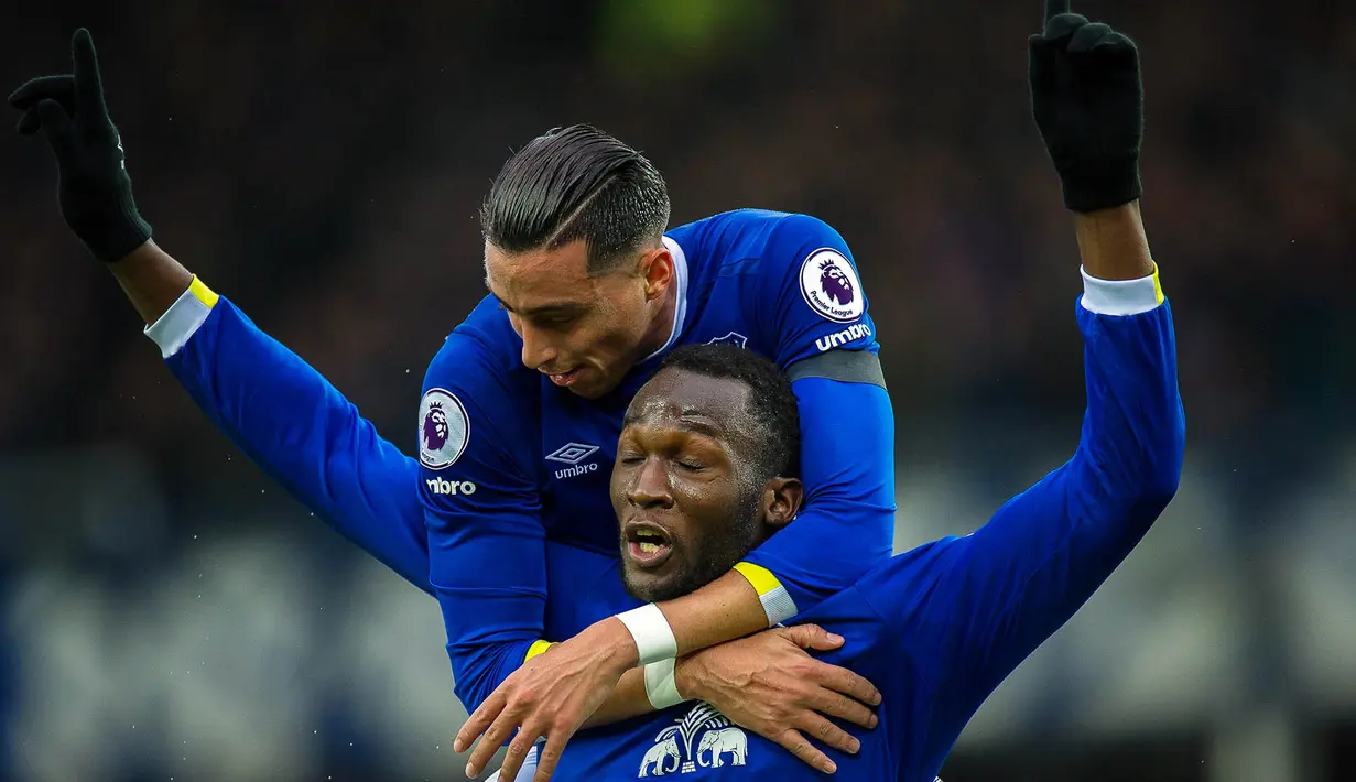 5. Romelu Lukaku (Everton) - 12 Gol. (EPA/Peter Powell)
