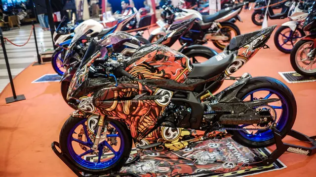 Kumpulan Potret Motor Keren di Honda Modif Contest 2023 Seri Pekanbaru