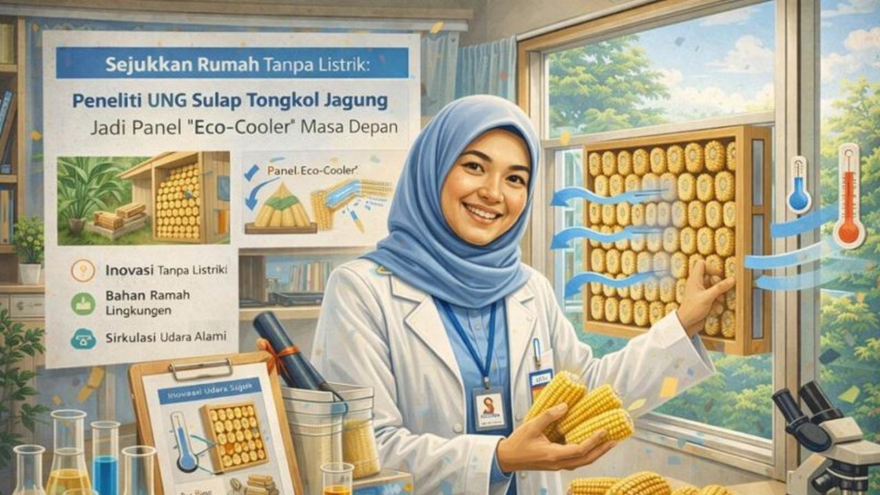 Eco-Cooler Tongkol Jagung: Peneliti UNG Ciptakan Panel Pendingin Rumah dari Limbah Jagung, Hemat Energi!