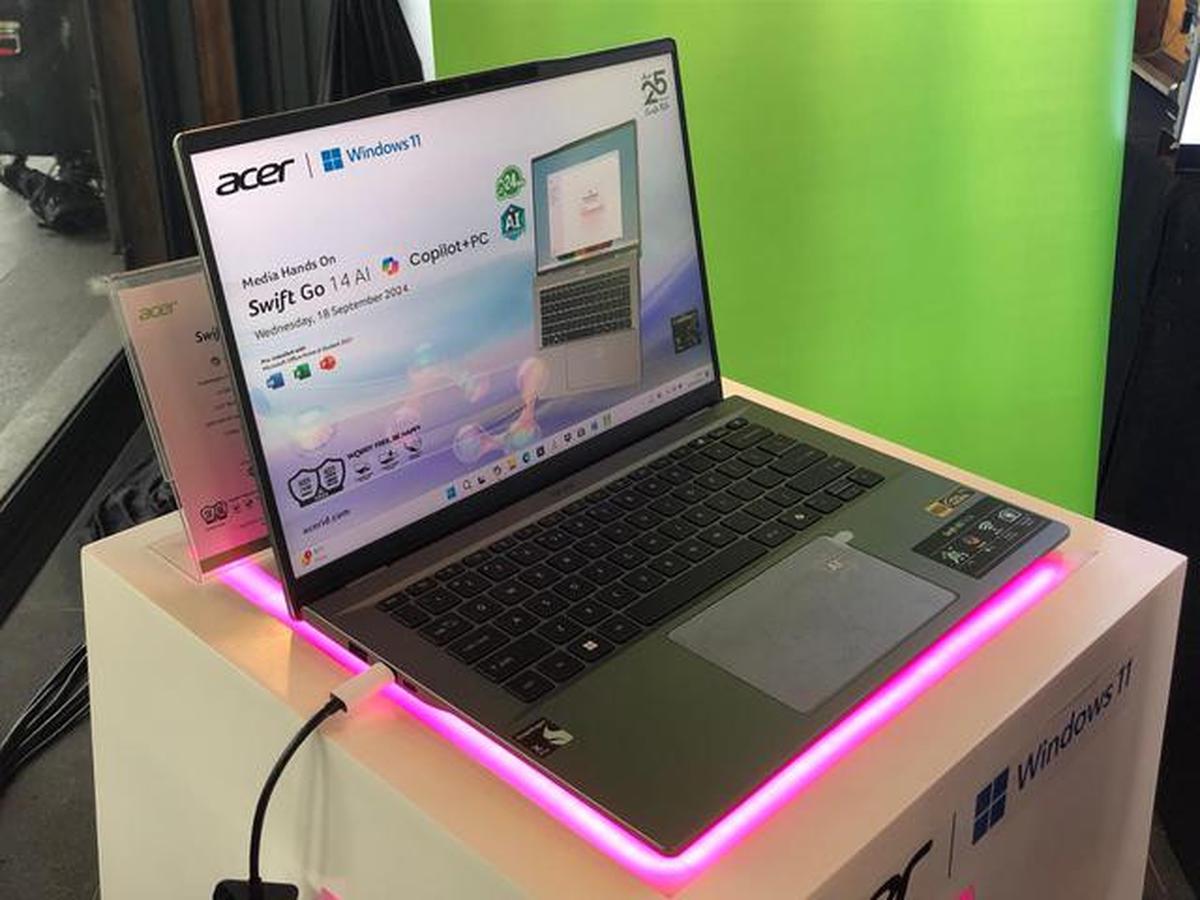 Detail Acer Swift Go 14 AI dengan Copilot+ PC dengan Baterai Super Awet hingga 24 Jam