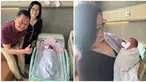 Menantunya melahirkan, kebahagiaan terpancar jelas di wajah Sugiarto Sukamuljo dan Winartin Niawati. Cucu pertamanya berjenis kelamin kedua dan kini kembali dikaruniai cucu perempuan lagi pastinya membuat kebahagiaan jadi berlipat. Usai baby Avery lahir pada jam 08.38 pagi, orang tua Kevin tak bisa jauh dari sang cucu tercinta itu. (Liputan6.com/IG/@sugiarto_sukamuljo)