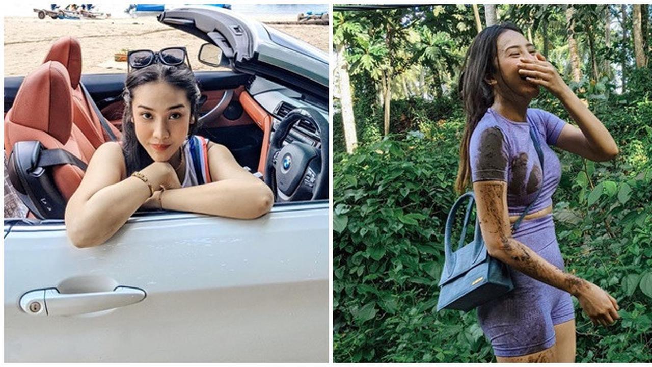 6 Momen Anya Geraldine Liburan di Bali, Sempat Jatuh dari Sepeda Sampai Luka