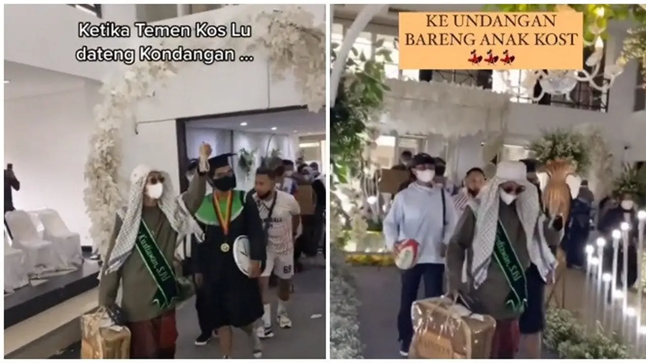 Viral Momen Pernikahan Dihadiri Rombongan Teman Kos Ini Bikin Geleng Kepala