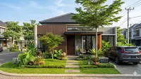 10 Rumah Minimalis dengan Taman Mini yang Membantu Udara Lebih Sejuk dan Nyaman