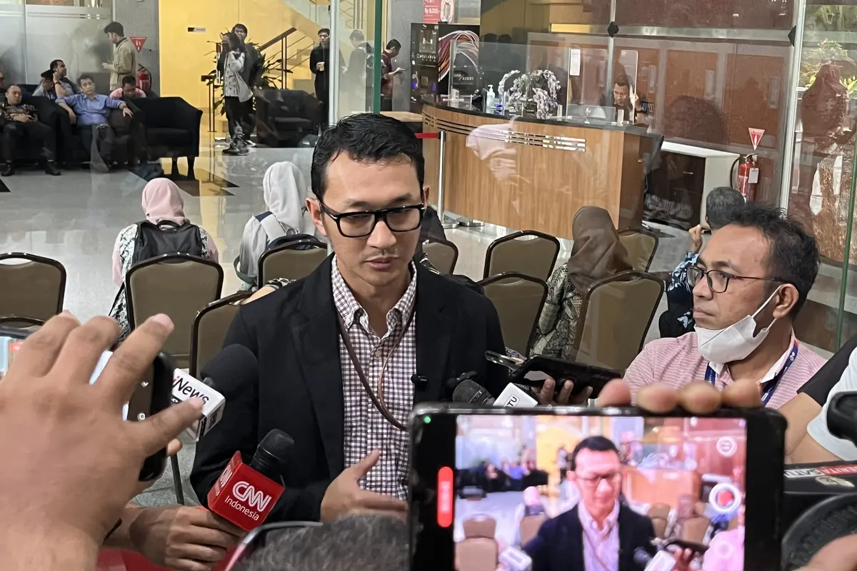 Juru Bicara KPK Budi Prasetyo di Gedung Merah Putih Jakarta, Kamis (11/9/2025) (Liputan6.com/Muhammad Radityo Priyasmoro)