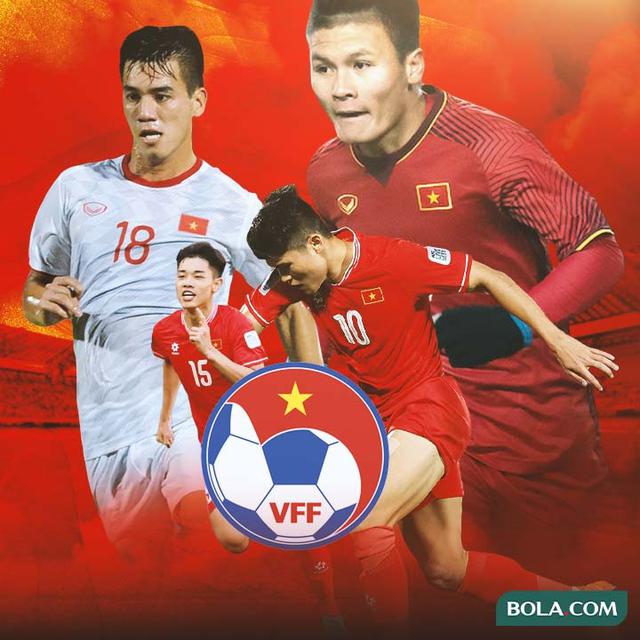 Timnas Vietnam - Nguyen Tien Linh, Phan Tuan Tai, Nguyen Dinh Bac, Nguyen Quang Hai