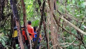 Proses pencarian Daeng Malla (65), warga yang dilaporkan hilang misterius sejak 9 November 2025 di Hutan Gowa. (Dok. Istimewa)