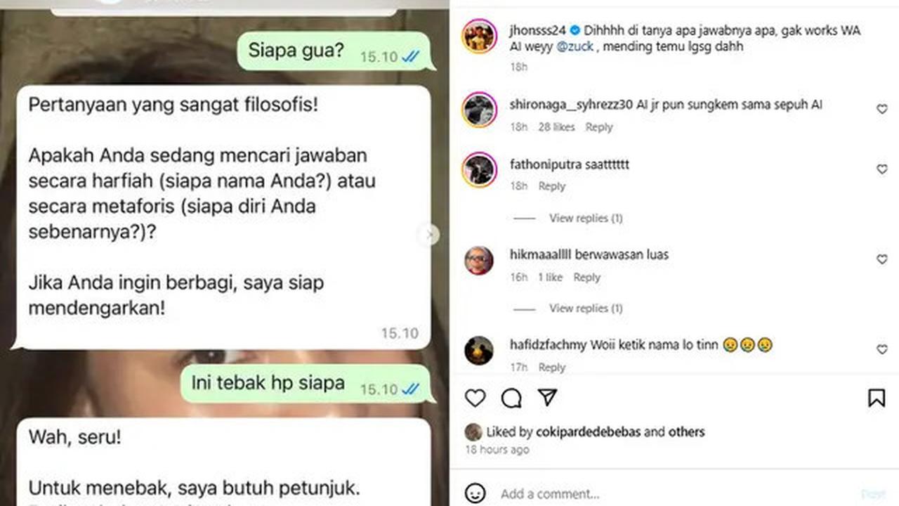 Chat 10 Artis dengan Meta AI Ini Jawabannya Halu, Bikin Ngakak