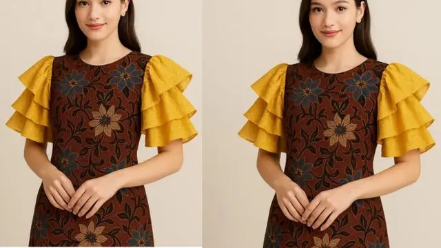 Model Batik Brokat Kombinasi berbagai Lengan yang Kini Tren di 2025