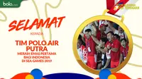 Tim Polo air putra meraih emas pertama bagi indonesia  di SEA Games 2019 (Bola.com/Dody Iryawan)