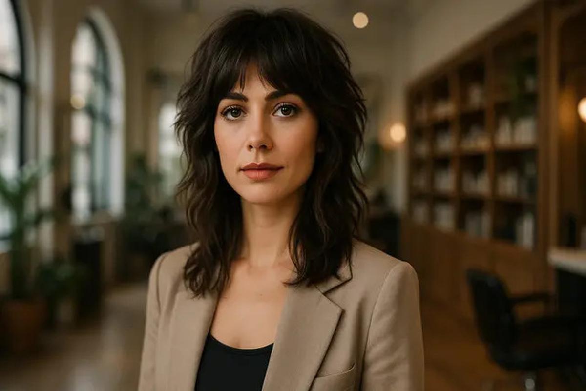 9 Model Rambut Shag Modern dengan Curtain Bangs, Potongan Awet Muda Anti Ribet