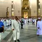Suasana di Masjid Nabawi, Madinah, Arab Saudi. (Liputan6.com/Wawan Isab Rubiyanto)