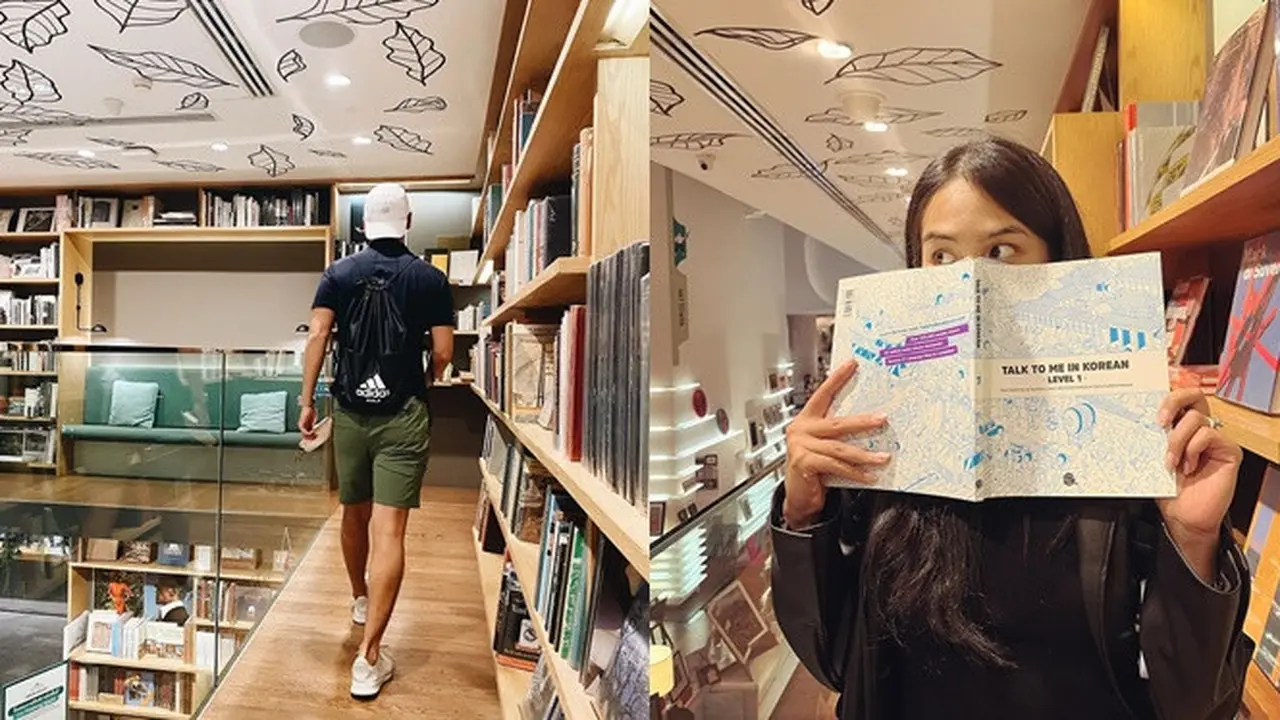 6 Momen Bulan Maudy Ayunda dan Jesse Choi di Thailand, Romantis di Perpustakaan