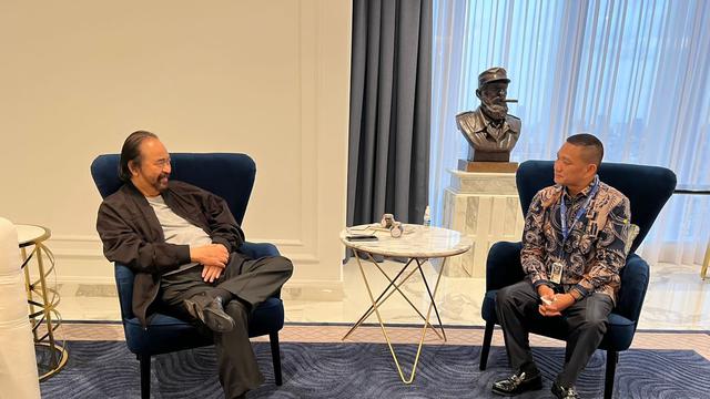 Daniel Rigan Bertemu Surya Paloh