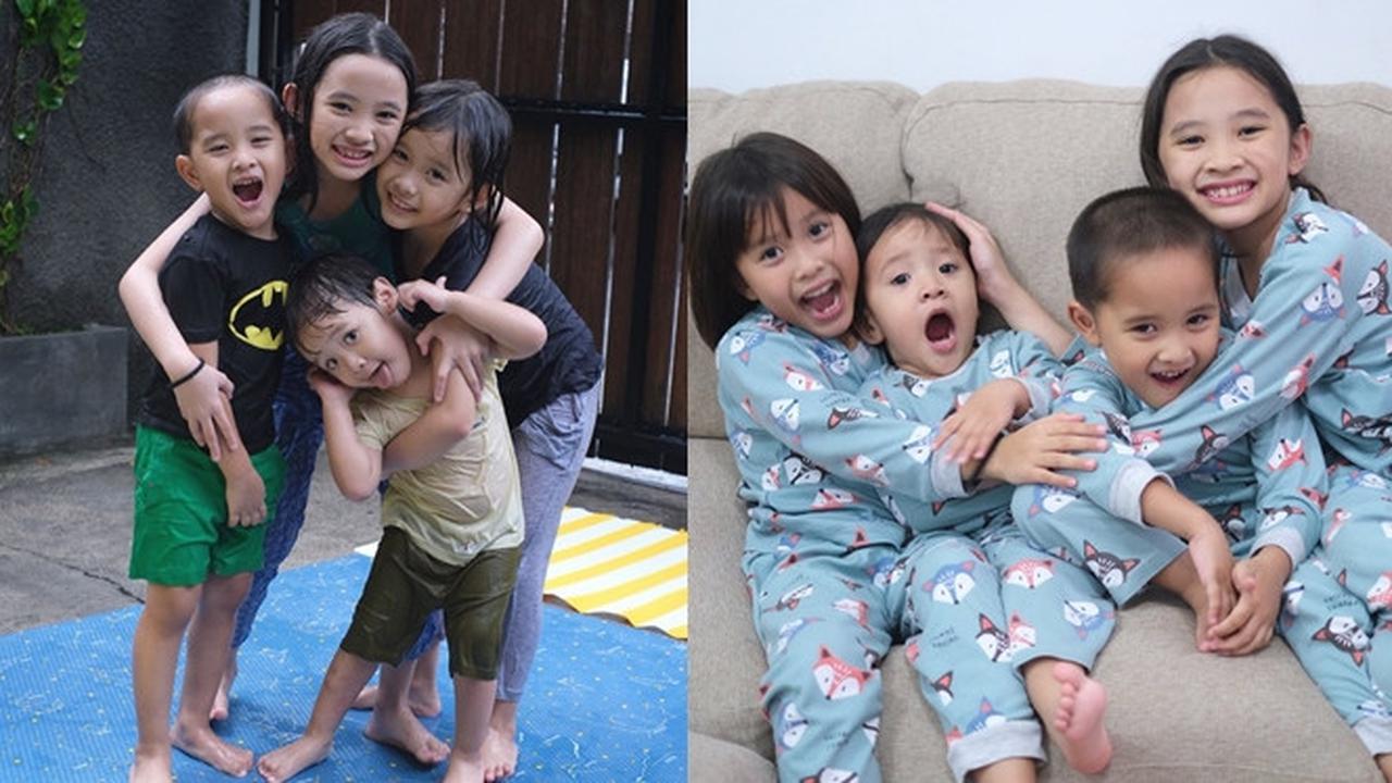 Segera Dikaruniai Adik, Ini 6 Potret Kompak Keempat Buah Hati Zaskia Adya Mecca