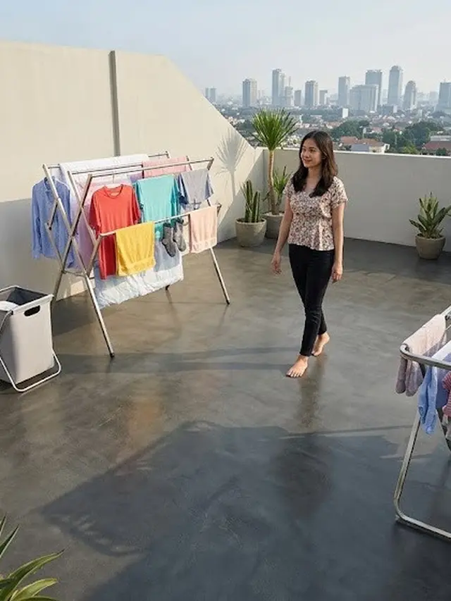 Jenis Lantai yang Teras Tahan Panas untuk Area Jemur Rumah