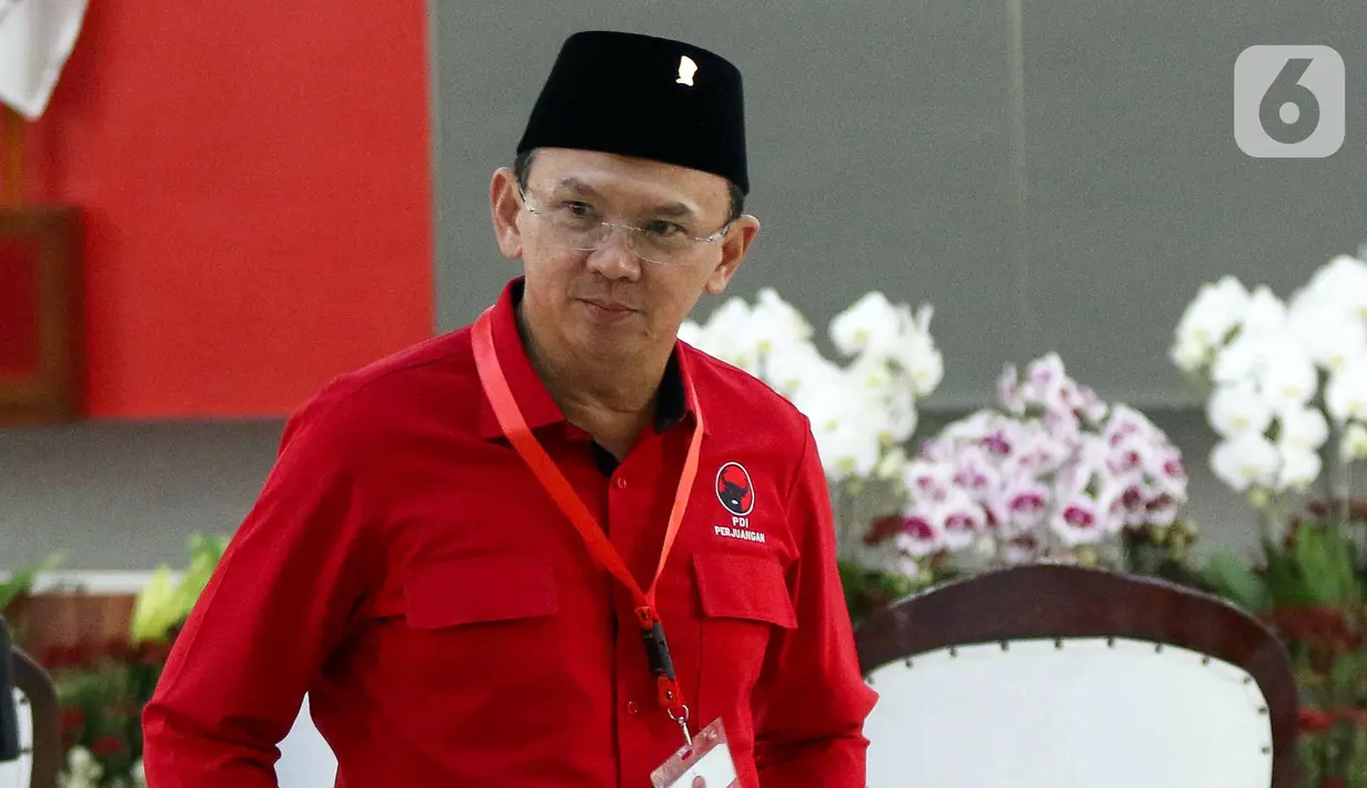 HUT ke-51 PDIP juga dihadiri sejumlah tokoh Tanah Air. Di antaranya Basuki Tjahaja Purnama atau Ahok. (Liputan6.com/Herman Zakharia)