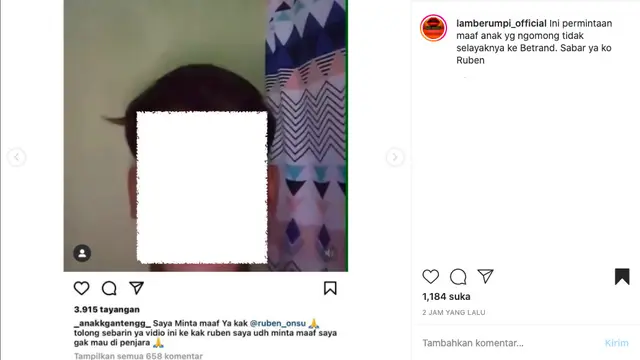 Minta Maaf, Pelaku Penghinaan terhadap Betrand Peto Mengaku Membuat Video Atas Suruhan Temannya