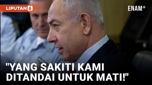 VIDEO: Dihantam Ratusan Roket Hizbullah, Netanyahu Sebut Penyerang Israel "Ditandai untuk Mati"