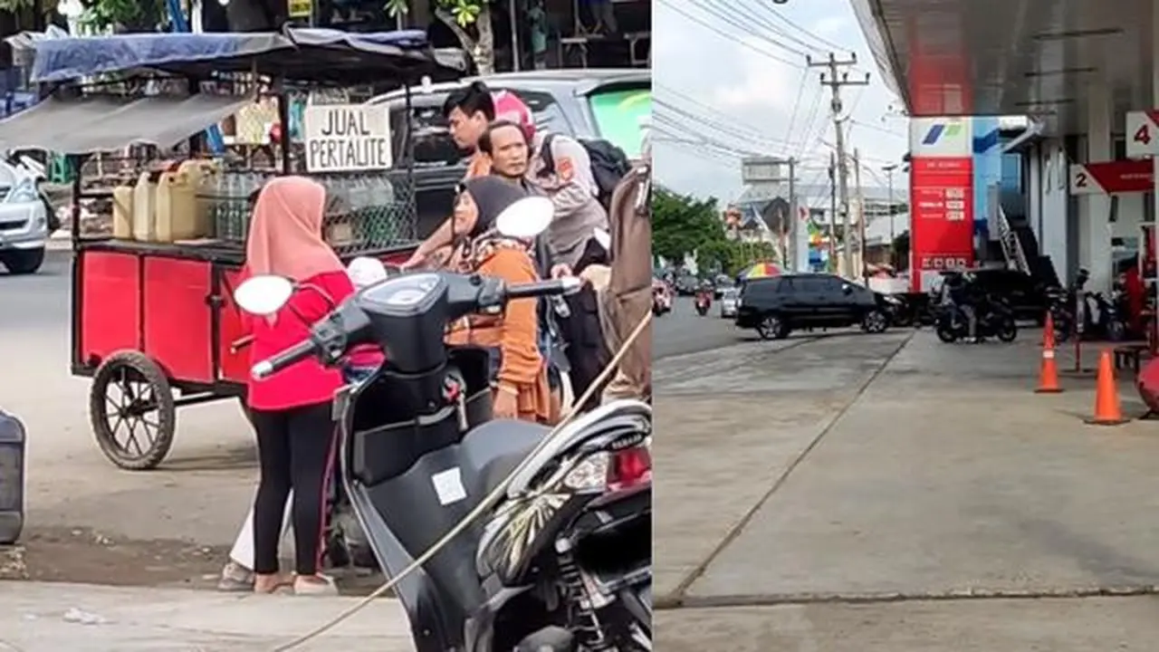 Penjual bensin eceran (TikTok/@randypryg26_)
