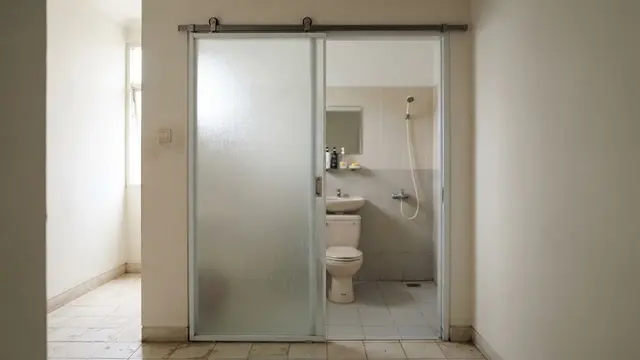 Pintu Akrilik Ringan Setengah Buram