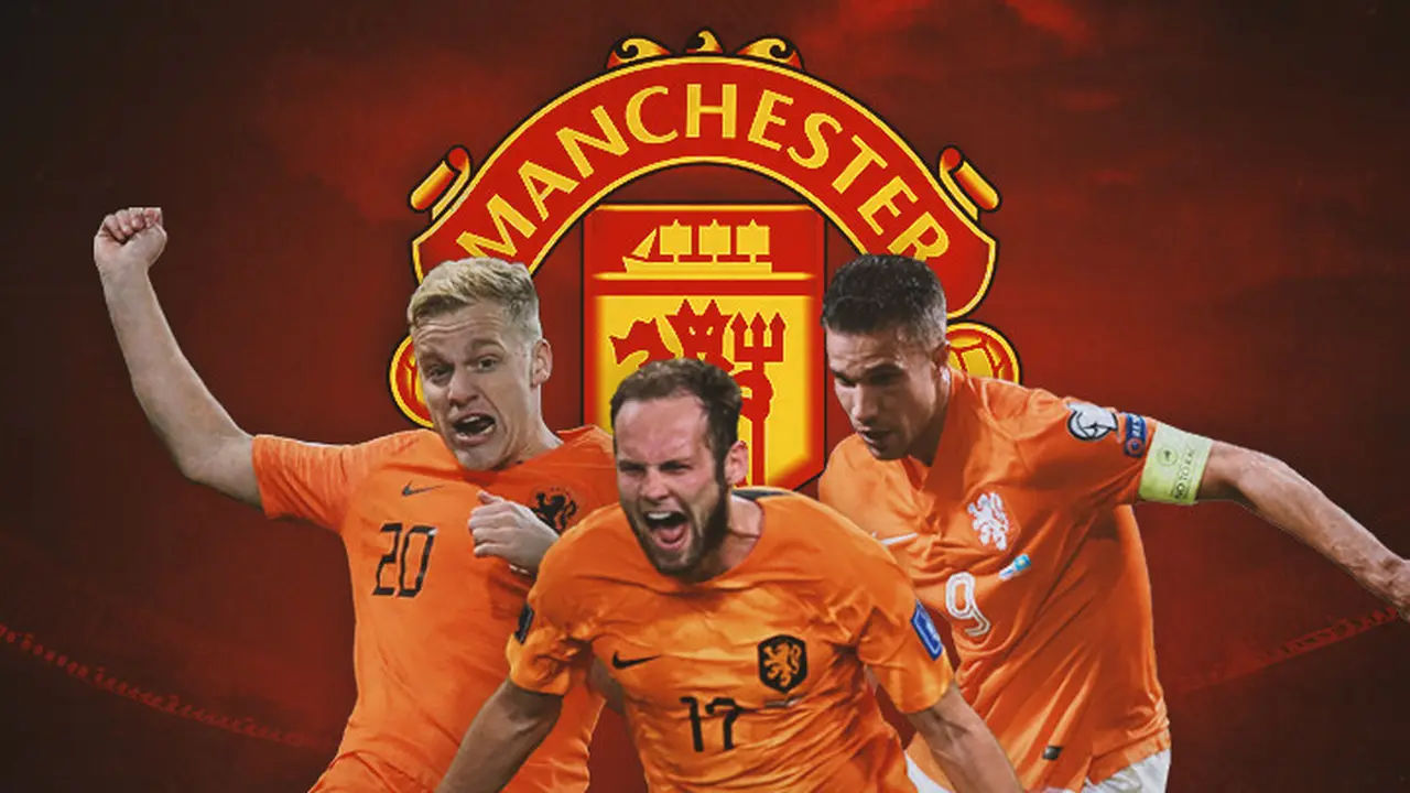 Manchester United - Daley Blind, Donny Van De Beek, Robin Van Persie