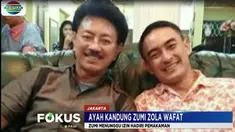 Saat ini Zumi telah dikeluarkan sementara dan diantar oleh pihak KPK untuk menengok jenazah ayahnya.
