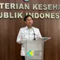 Menteri Kesehatan RI Budi Gunadi Sadikin memberikan keterangan pers terkait "Kesiapsiagaan Sektor Kesehatan Menghadapi Masa Libur Natal 2023 dan Tahun Baru 2024" di Gedung Kementerian Kesehatan (Kemenkes) RI Jakarta pada Jumat, 22 Desember 2023. (Dok Liputan6.com/Fitri Haryanti Harsono)