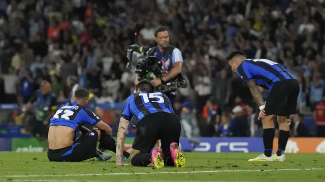 Foto: Aksi Sepakan Cantik Rodri Bawa Man City Bungkam Inter Milan di Final Liga Champions, Lengkapi Treble Winners Musim 2022 / 2023