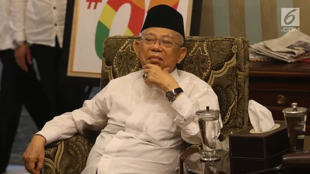Jelang Debat, Ma'ruf Amin Terima Kunjungan Penyanyi Religi