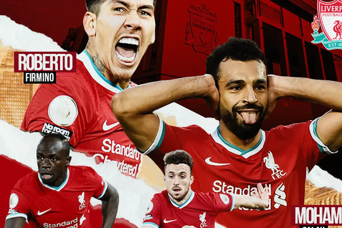 Liverpool - Roberto Firmino, Mohamed Salah, Diogo Jota, Sadio Mane