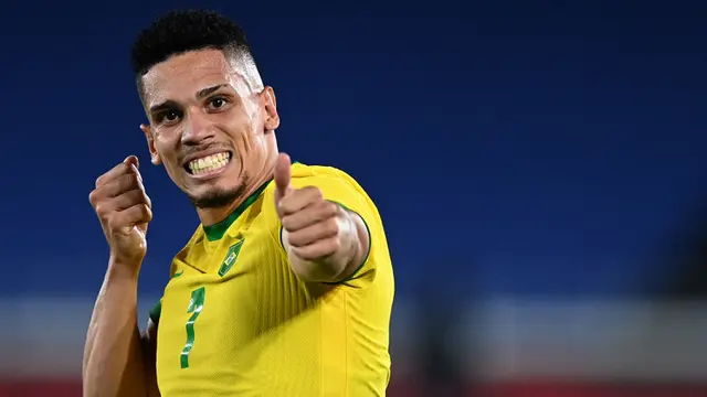 Foto: Richarlison Hattrick, Brasil Bungkam Jerman 4-2 di Laga Pembuka Penyisihan Grup D Cabang Sepak Bola Olimpiade Tokyo 2020