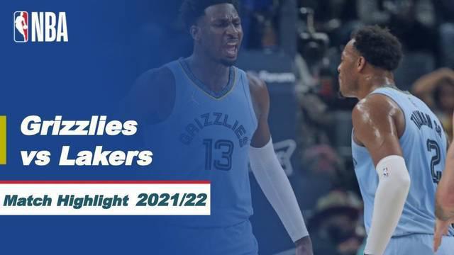 Berita video highlights NBA pertandingan antara Memphis Grizzlies melawan LA Lakers dalam lanjutan NBA 2021/2022, Jumat (10/12/2021) WIB.