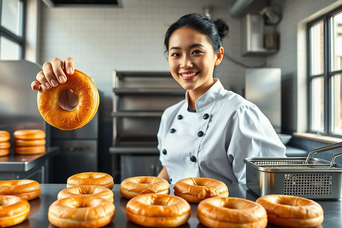 tips menggoreng donat agar keluar white ring