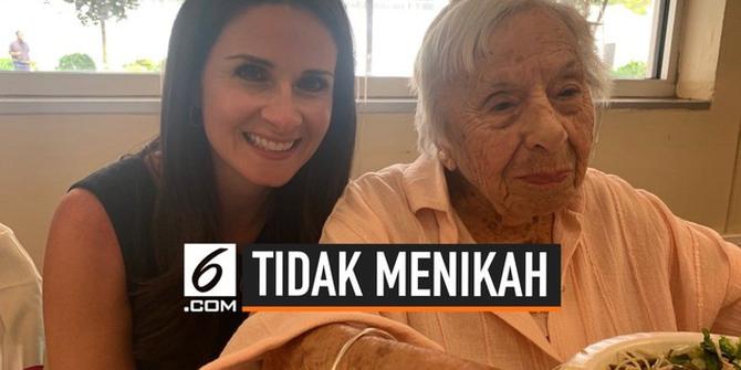 VIDEO : Rayakan Ulang Tahun ke 107 Tahun, Wanita ini Jomblo Seumur Hidup